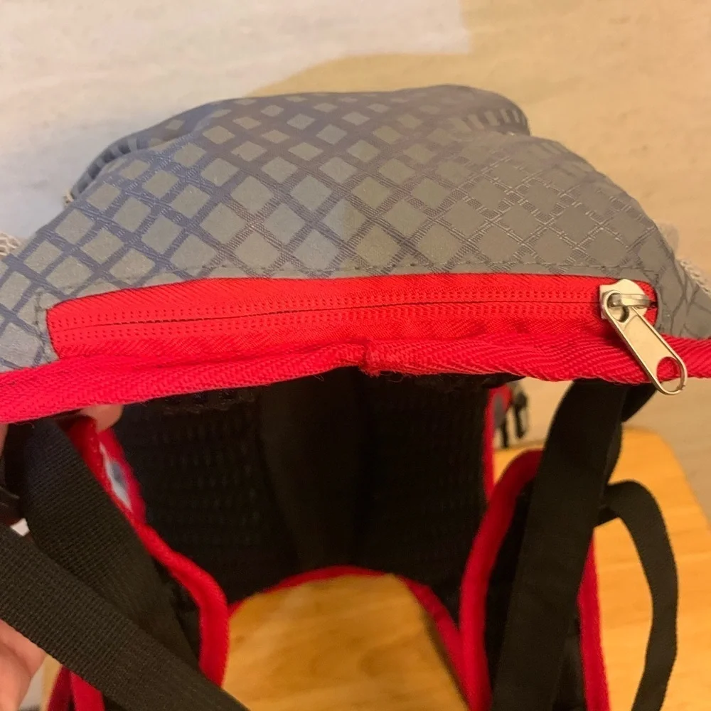 Crane Sports Authentic Walking/Hiking Backpack, Gray and Red NWOT